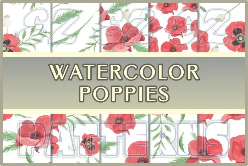 Watercolor Poppies