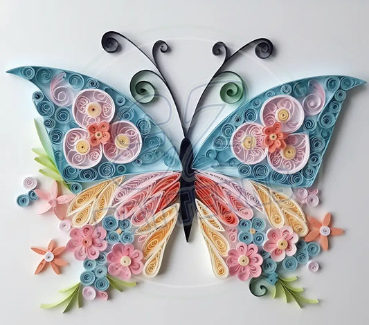 3D Butterflies 040 Printed Pattern Vinyl