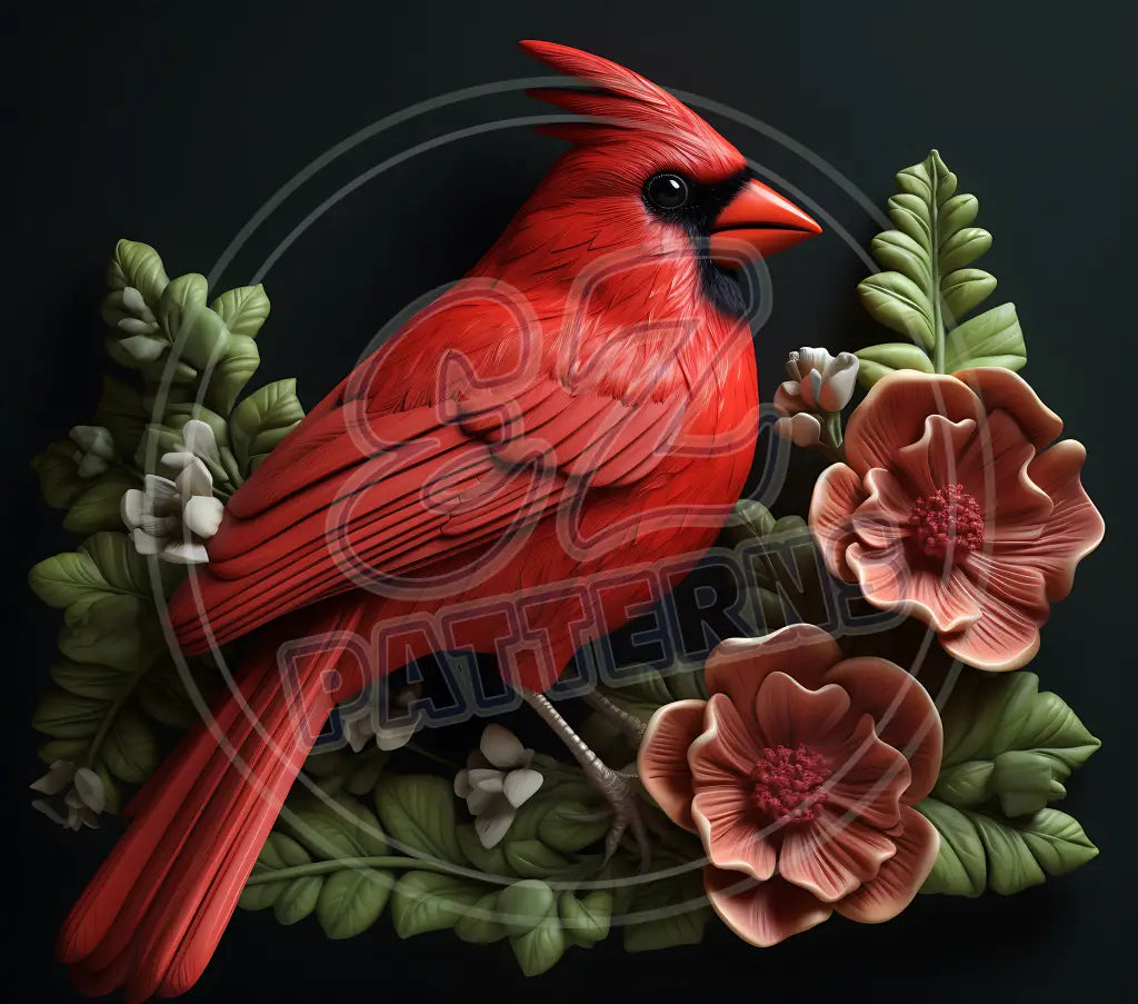 3D Cardinals 025 Printed Pattern Vinyl