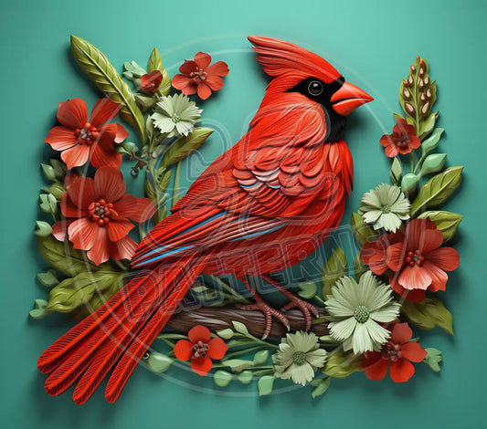 3D Cardinals 033 Printed Pattern Vinyl