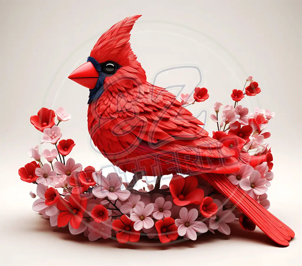 3D Cardinals 039 Printed Pattern Vinyl