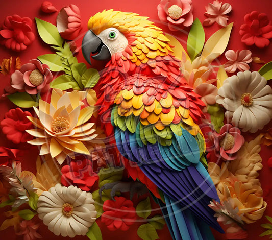 3D Parrots 029 Printed Pattern Vinyl