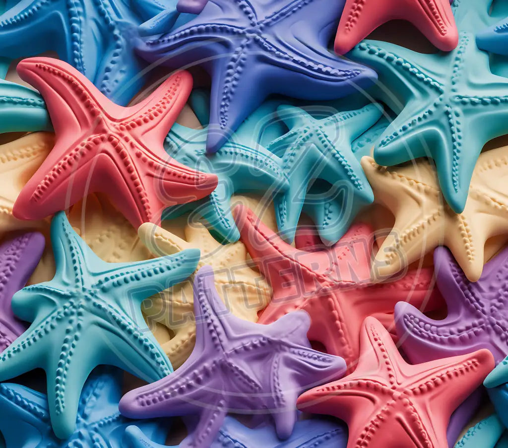 3D Starfish 011 Printed Pattern Vinyl