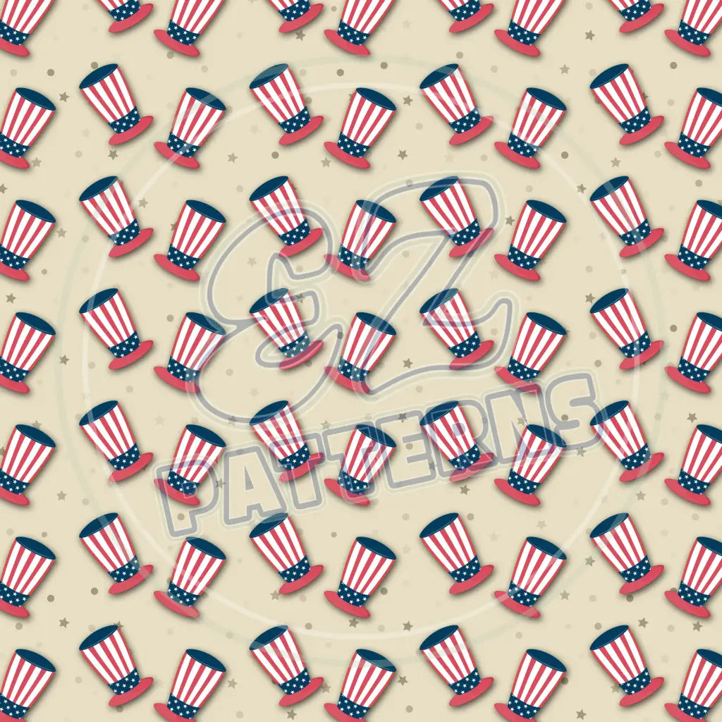 4Th Of July 004 Printed Pattern Vinyl