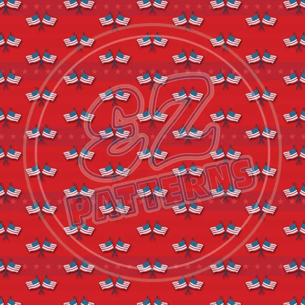 4Th Of July 010 Printed Pattern Vinyl