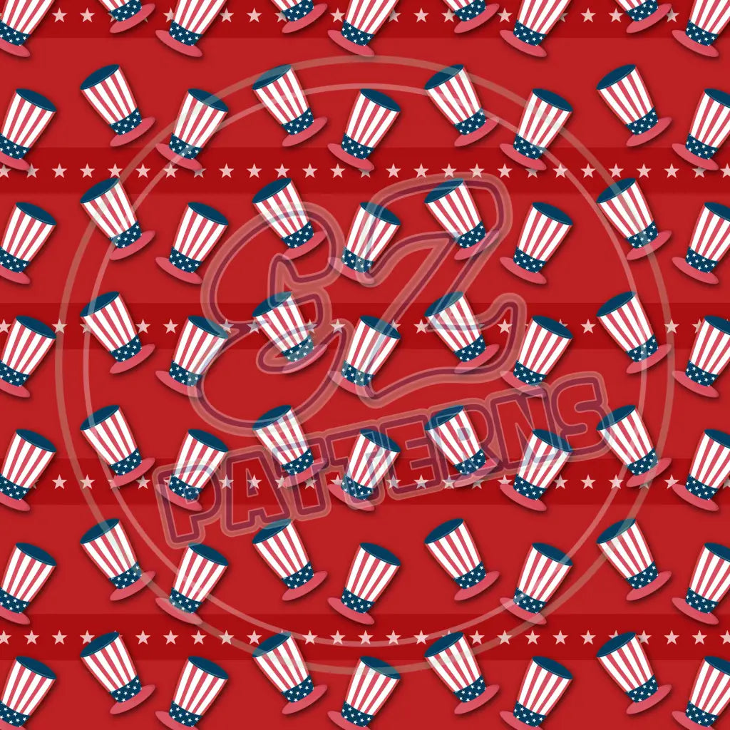 4Th Of July 013 Printed Pattern Vinyl