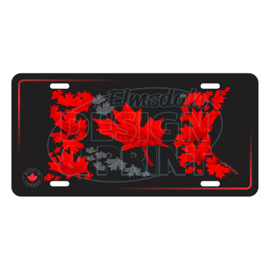 Canada Flag: License Plates