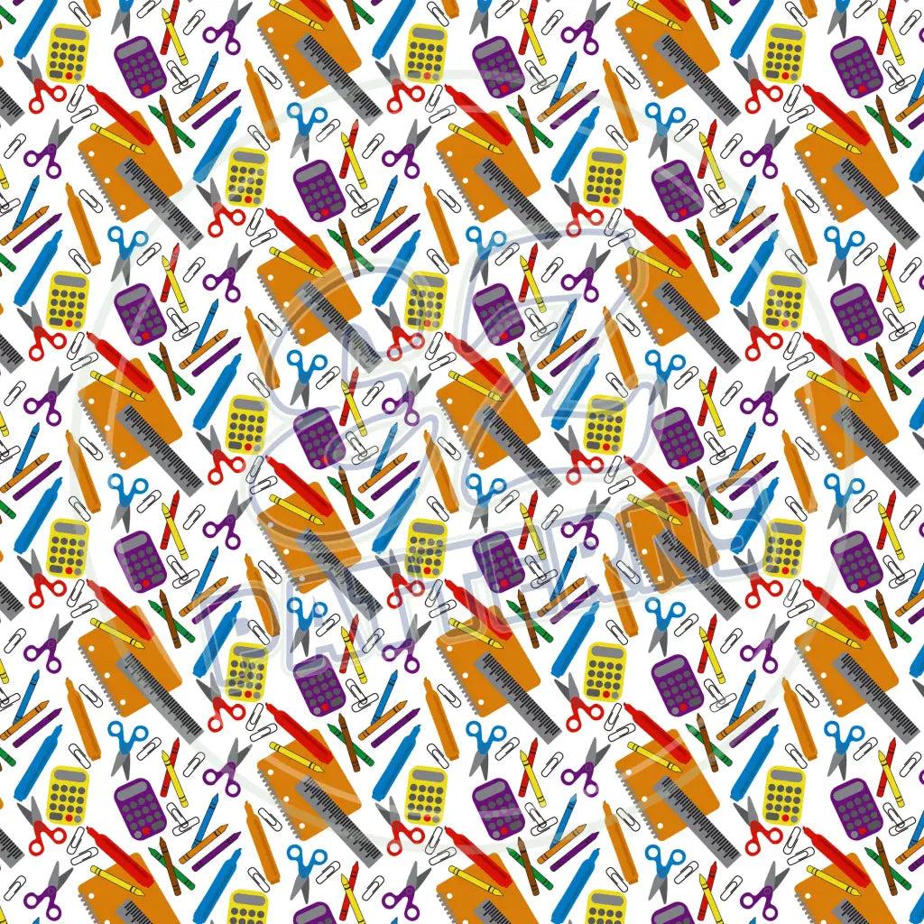 Back To School 014 Printed Pattern Vinyl