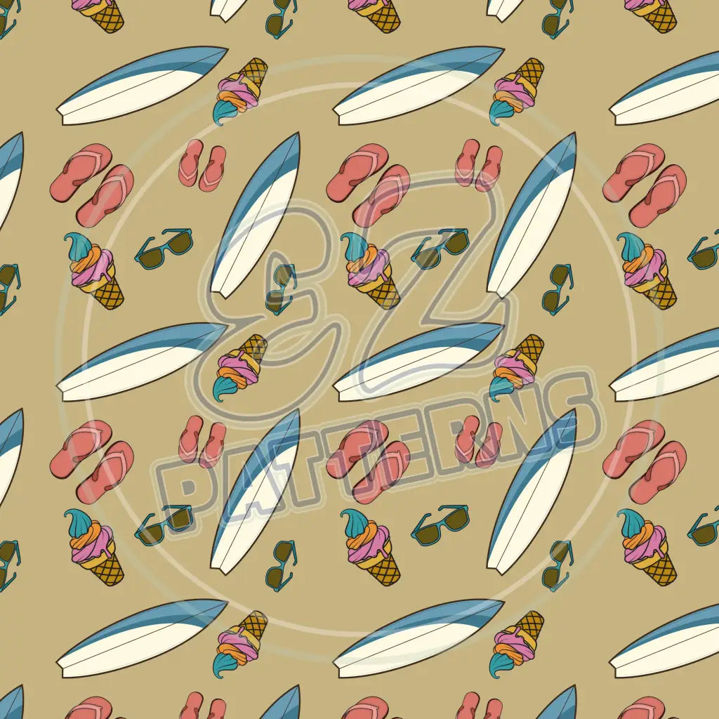 Beach Day 002 Printed Pattern Vinyl