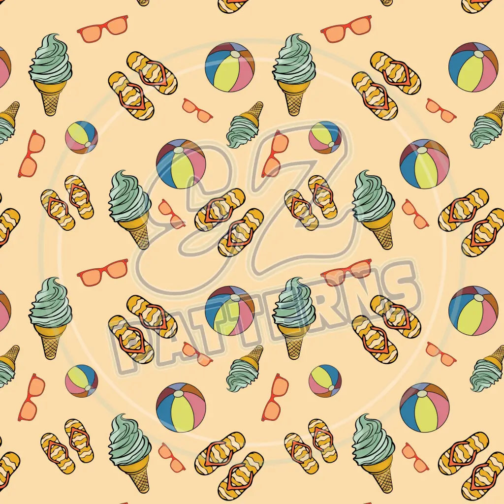 Beach Day 012 Printed Pattern Vinyl