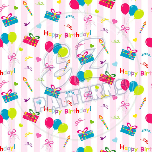 Birthday Paper 016 Printed Pattern Vinyl