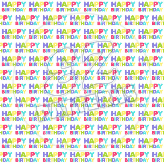 Birthday Wrap 006 Printed Pattern Vinyl