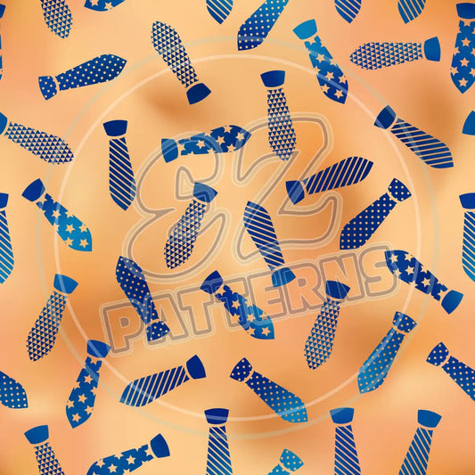 Blue Gold Dad 001 Printed Pattern Vinyl