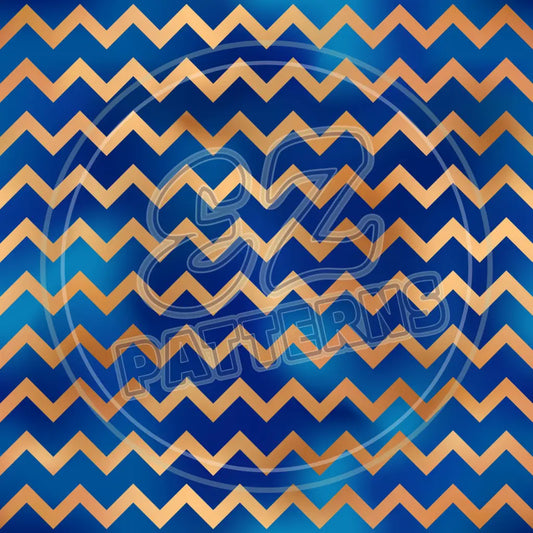 Blue Gold Dad 002 Printed Pattern Vinyl