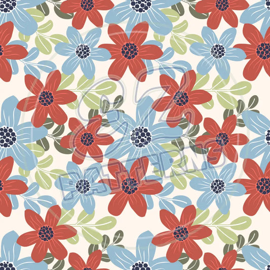 Boho Bloom 001 Printed Pattern Vinyl