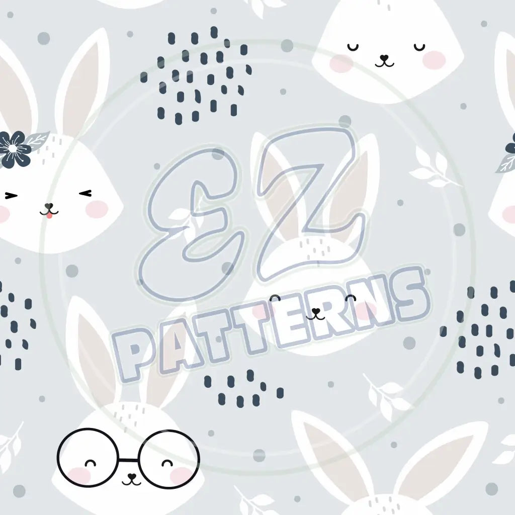 Boho Bunny 005 Printed Pattern Vinyl