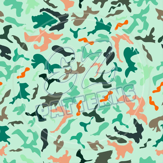 Bright Camo 001 Printed Pattern Vinyl