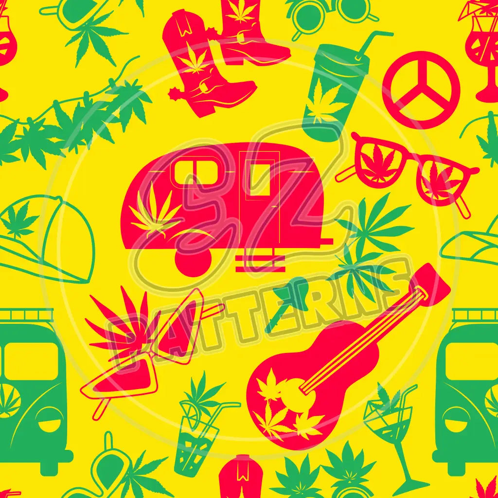 Canna Camper 008 Printed Pattern Vinyl