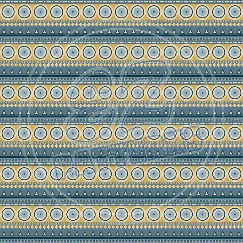 Cobalt Tan 002 Printed Pattern Vinyl