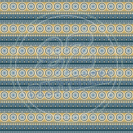 Cobalt Tan 002 Printed Pattern Vinyl