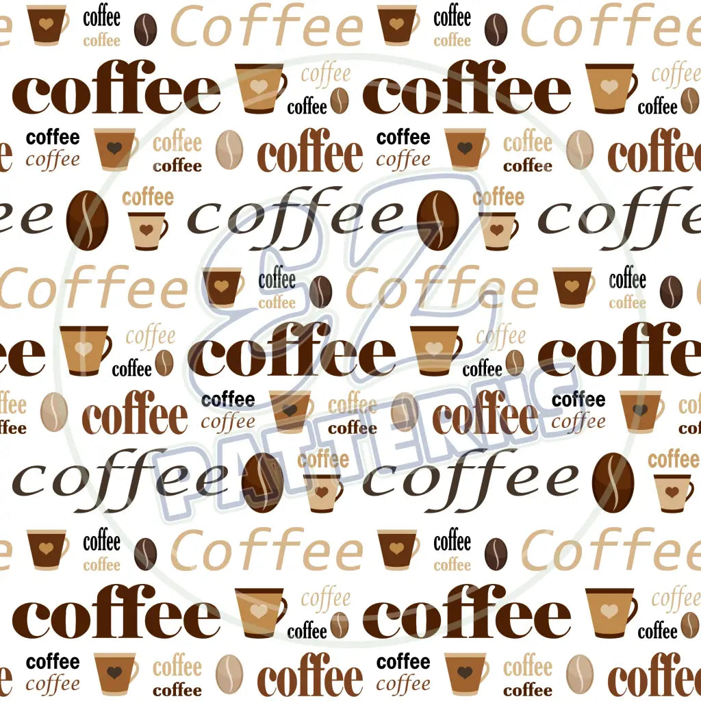 Coffee Shop 003 Printed Pattern Vinyl