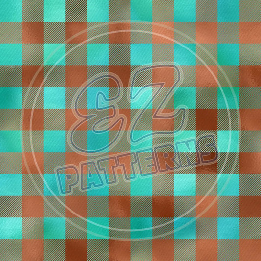 Copper Plaid 001 Printed Pattern Vinyl