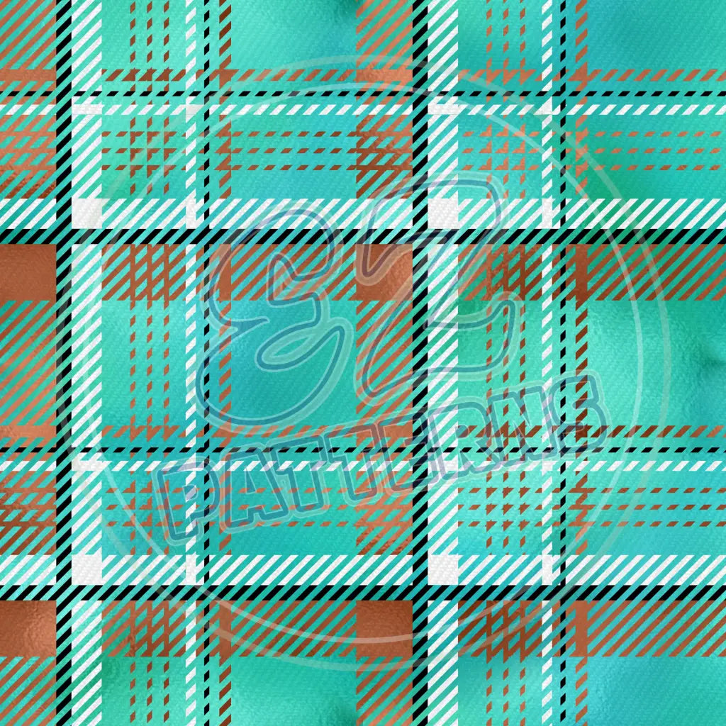 Copper Plaid 010 Printed Pattern Vinyl