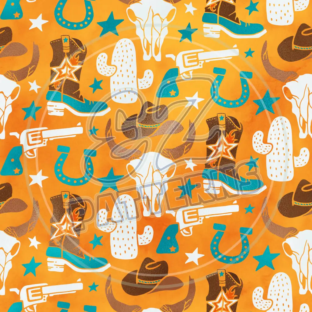 Cowboy 007 Printed Pattern Vinyl