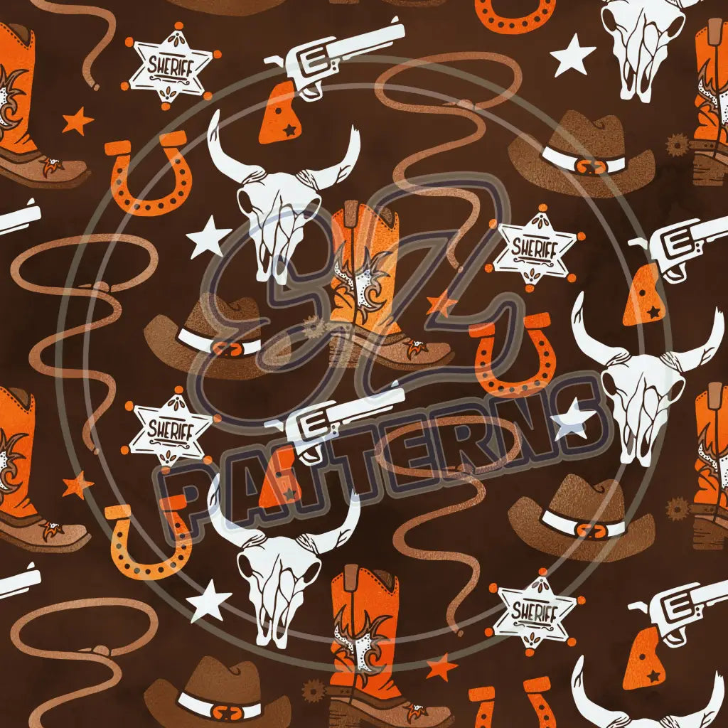 Cowboy 014 Printed Pattern Vinyl