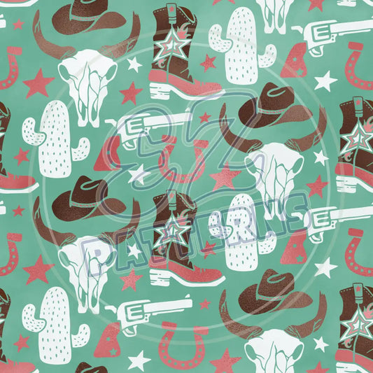 Cowgirl 014 Printed Pattern Vinyl