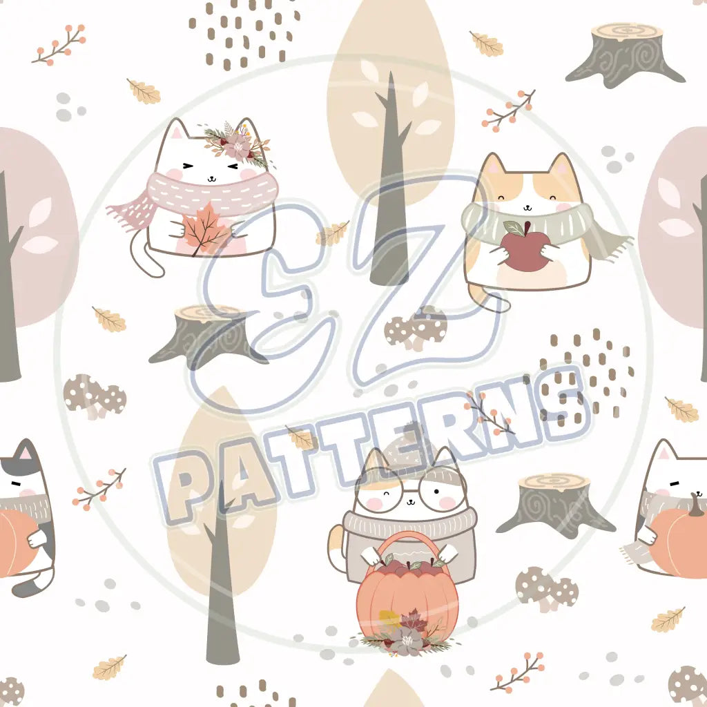 Cozy Kitties 001 Printed Pattern Vinyl