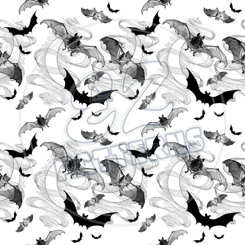 Creepy Crawly Skulls 003 Printed Pattern Vinyl