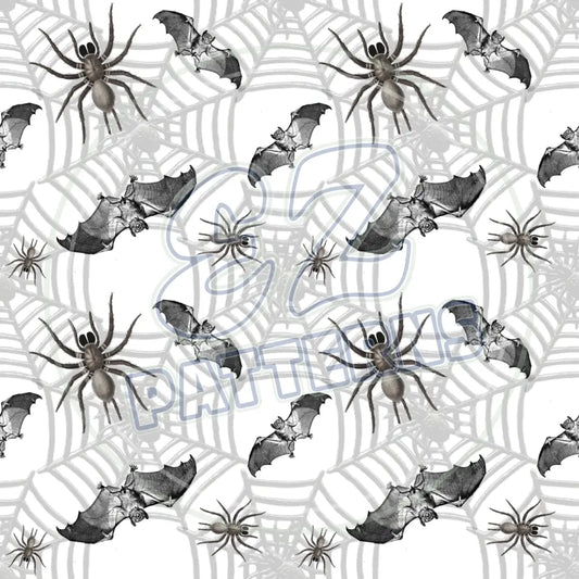 Creepy Crawly Skulls 011 Printed Pattern Vinyl