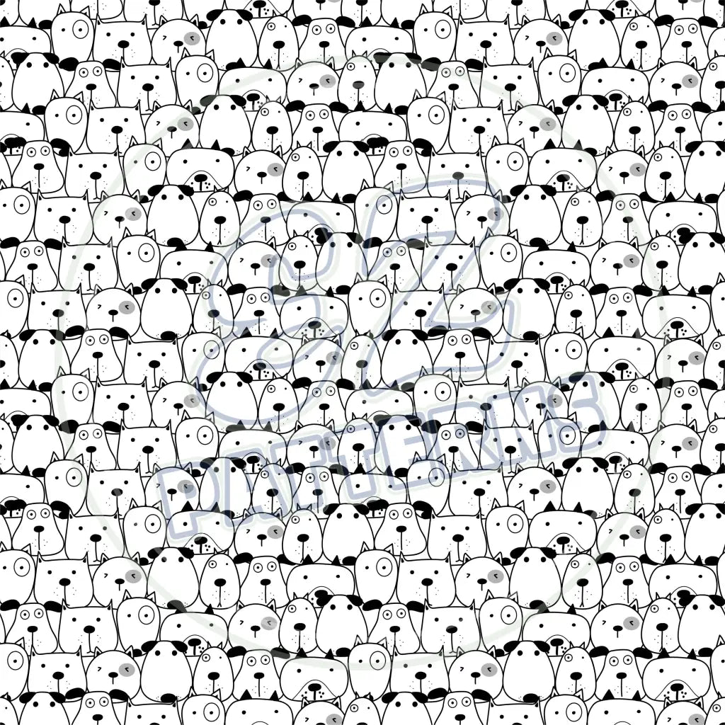 Cute Puppers 008 Printed Pattern Vinyl