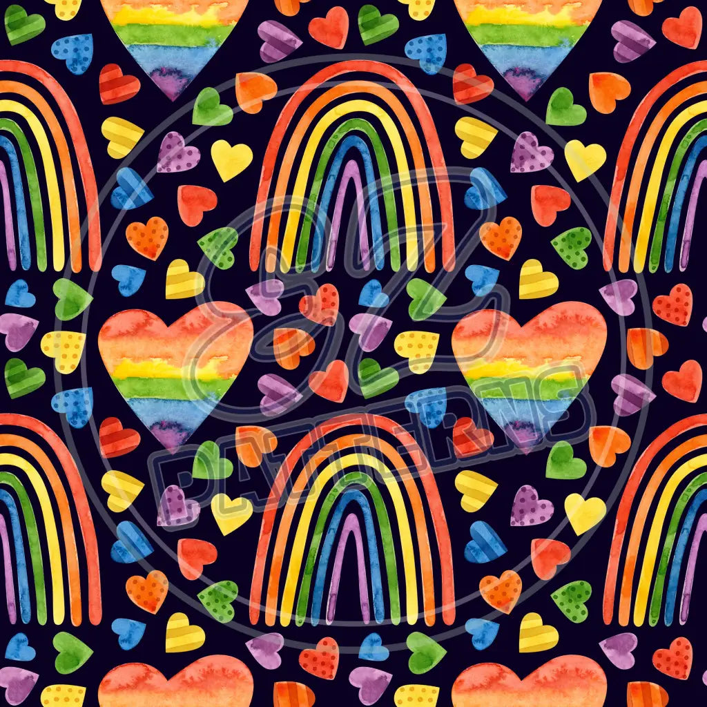 Dark Rainbow 013 Printed Pattern Vinyl