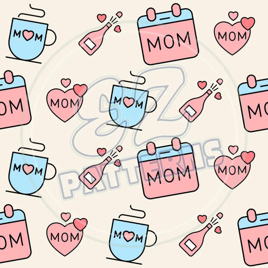 Doodle Mom 002 Printed Pattern Vinyl