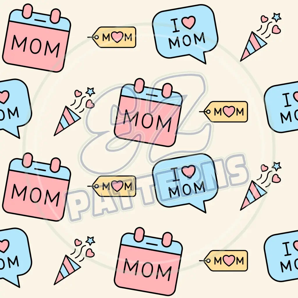 Doodle Mom 005 Printed Pattern Vinyl