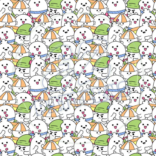 Dumpling Dudes 004 Small Printed Pattern Vinyl