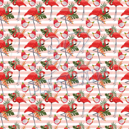 Flamingo Friends 015 Printed Pattern Vinyl