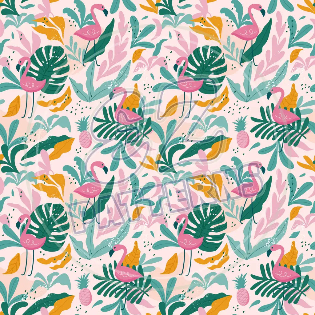 Flamingo Friends 018 Printed Pattern Vinyl