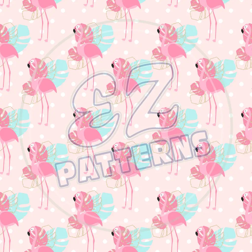 Flamingo Party 003 Printed Pattern Vinyl