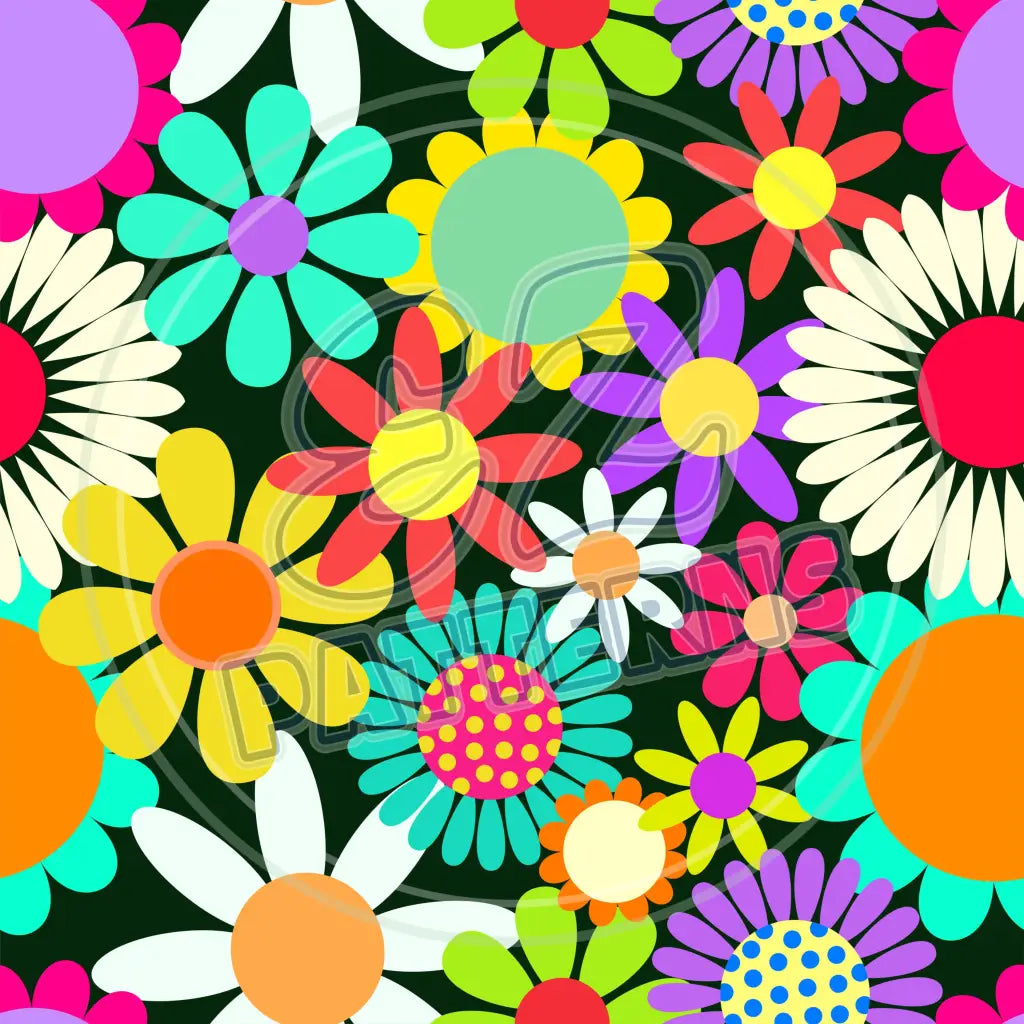 Flower Power 008 Printed Pattern Vinyl