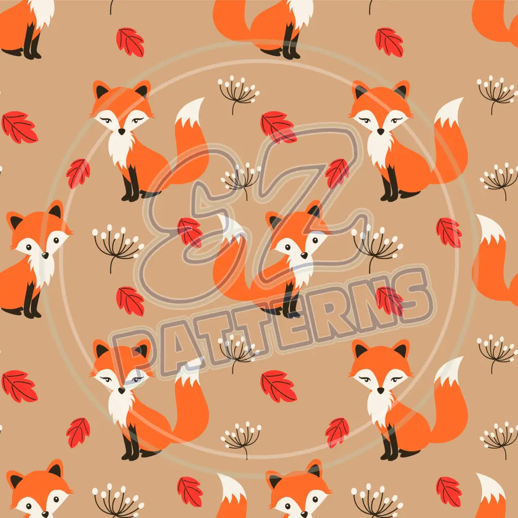 Foxy Friends 002 Printed Pattern Vinyl