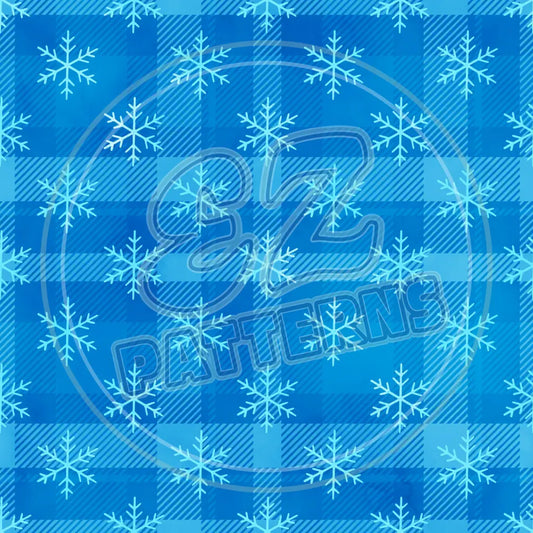 Frosty Plaid 001 Printed Pattern Vinyl