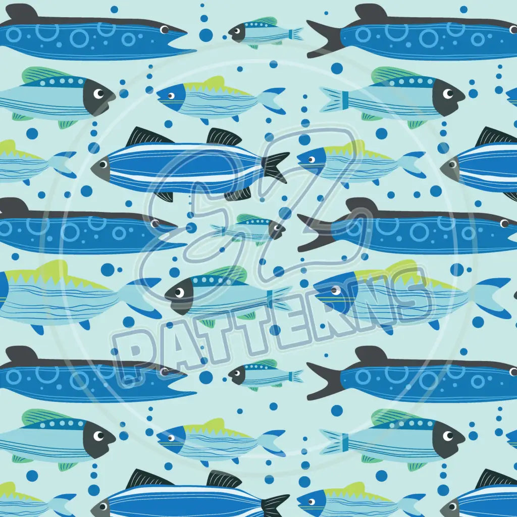 Gone Fishing 006 Printed Pattern Vinyl