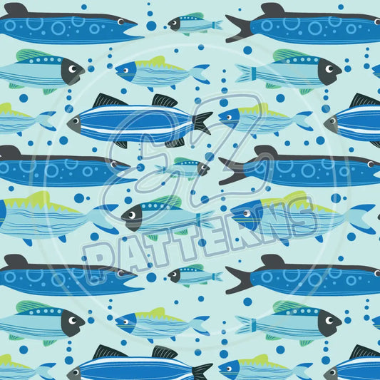 Gone Fishing 006 Printed Pattern Vinyl