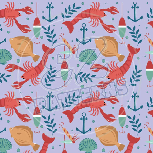 Gone Fishing 008 Printed Pattern Vinyl