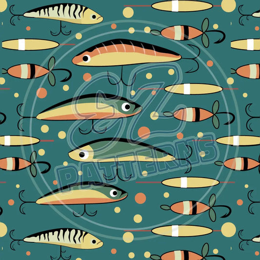 Gone Fishing 011 Printed Pattern Vinyl