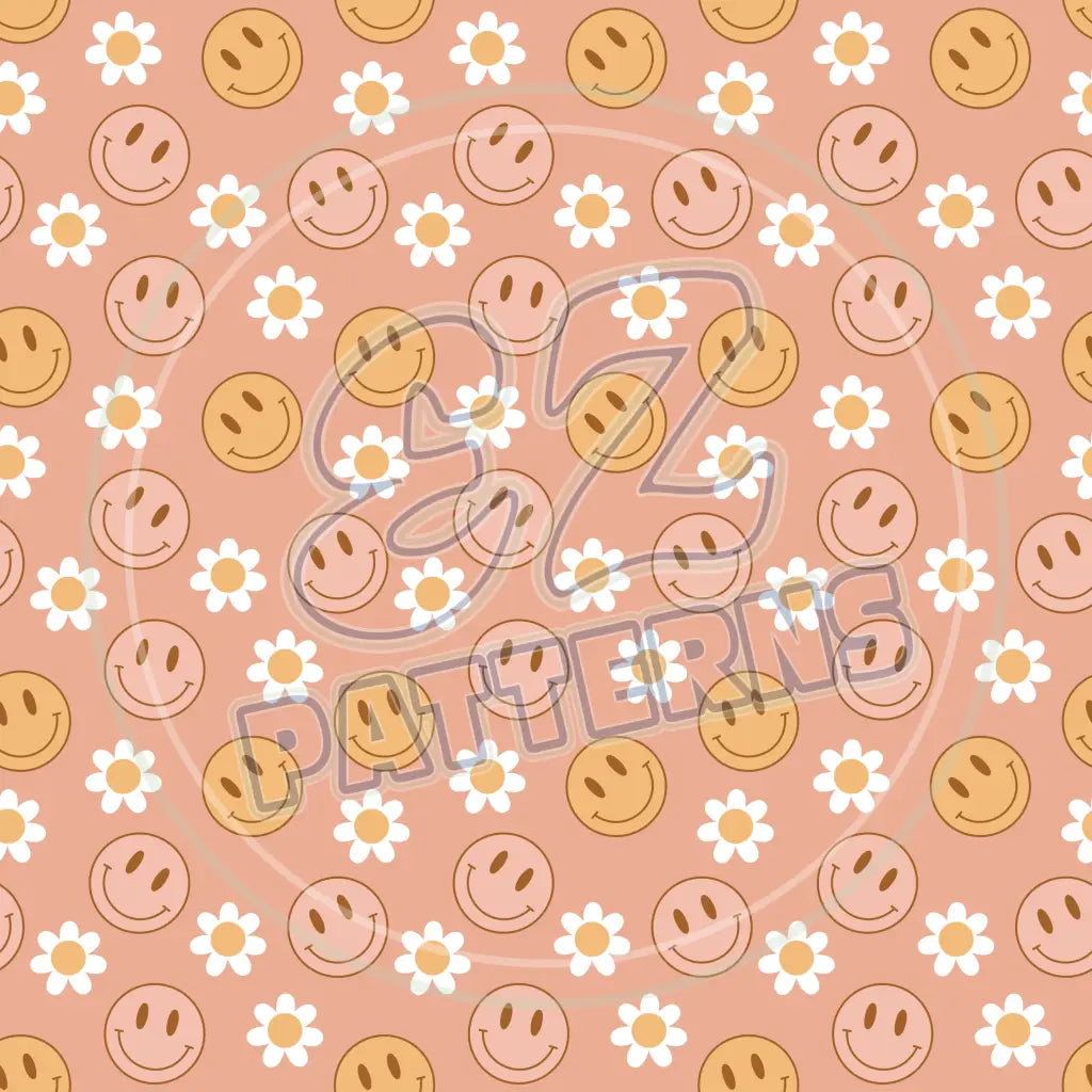 Groovy Smiley 004 Printed Pattern Vinyl