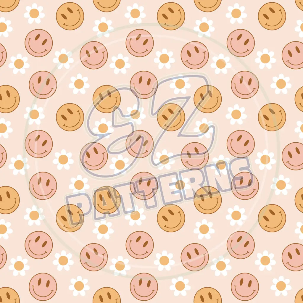 Groovy Smiley 006 Printed Pattern Vinyl